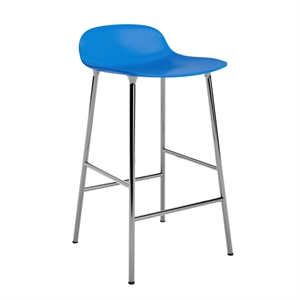 Normann Copenhagen - Form Barstool 65 cm - Blå/krom